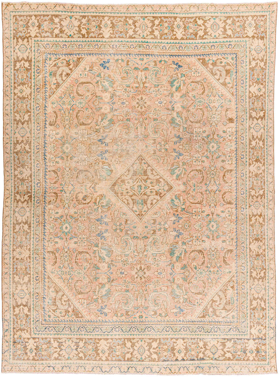 Antique One of a Kind AOOAK-1771 9'4" x 12'6" Handmade Rug AOOAK1771-94126  Natural, Khaki, Desert Tan, Light Wood Surya