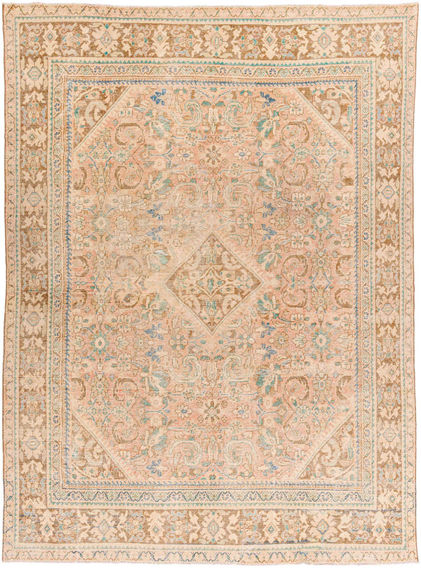 Antique One of a Kind AOOAK-1771 9'4" x 12'6" Handmade Rug AOOAK1771-94126  Natural, Khaki, Desert Tan, Light Wood Surya