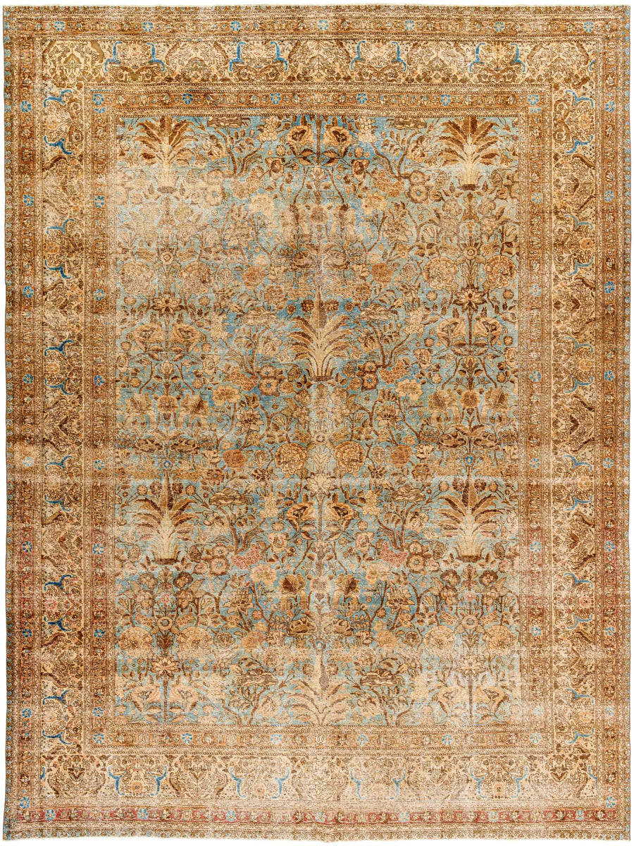 Antique One of a Kind AOOAK-1774 9'4" x 12'6" Handmade Rug AOOAK1774-94126  Camel, Light Wood, Clay, Natural, Brick Surya