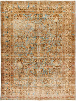 Antique One of a Kind AOOAK-1774 9'4" x 12'6" Handmade Rug AOOAK1774-94126  Camel, Light Wood, Clay, Natural, Brick Surya