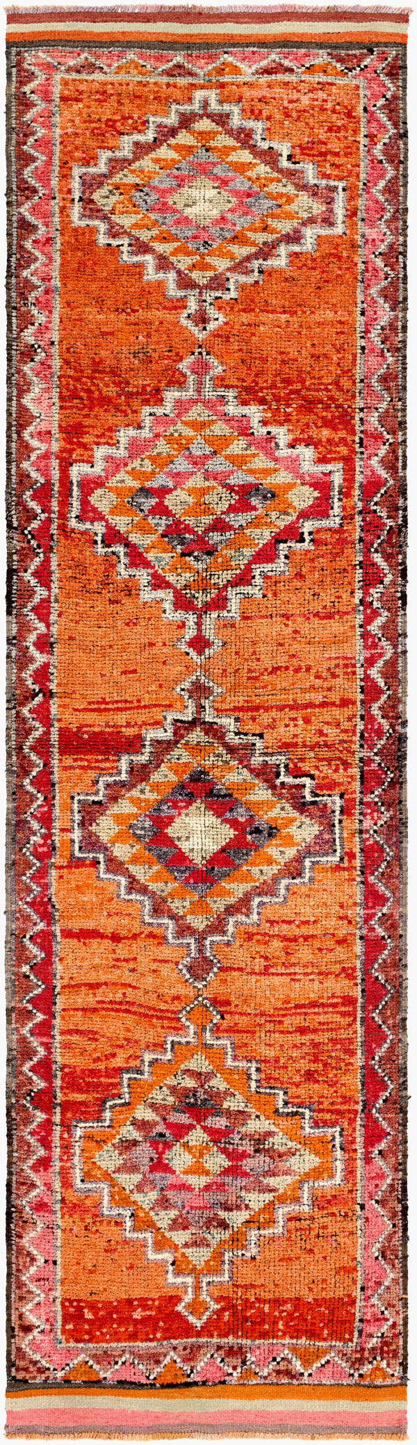 Surya Antique 7'5" X 10'10" Handcrafted Turkish Wool Rug - Unique, Durable, Perfect For Traditional Homes! 'Burnt Sienna Wool Aooak1811-33116