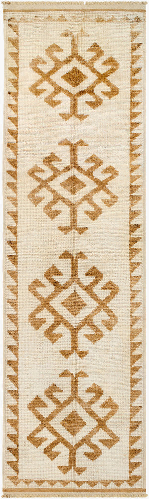 Surya Antique 7'5" X 10'10" Handcrafted Turkish Wool Rug - Unique, Durable, Perfect For Traditional Homes! 'Ivory Wool Aooak1826-31105