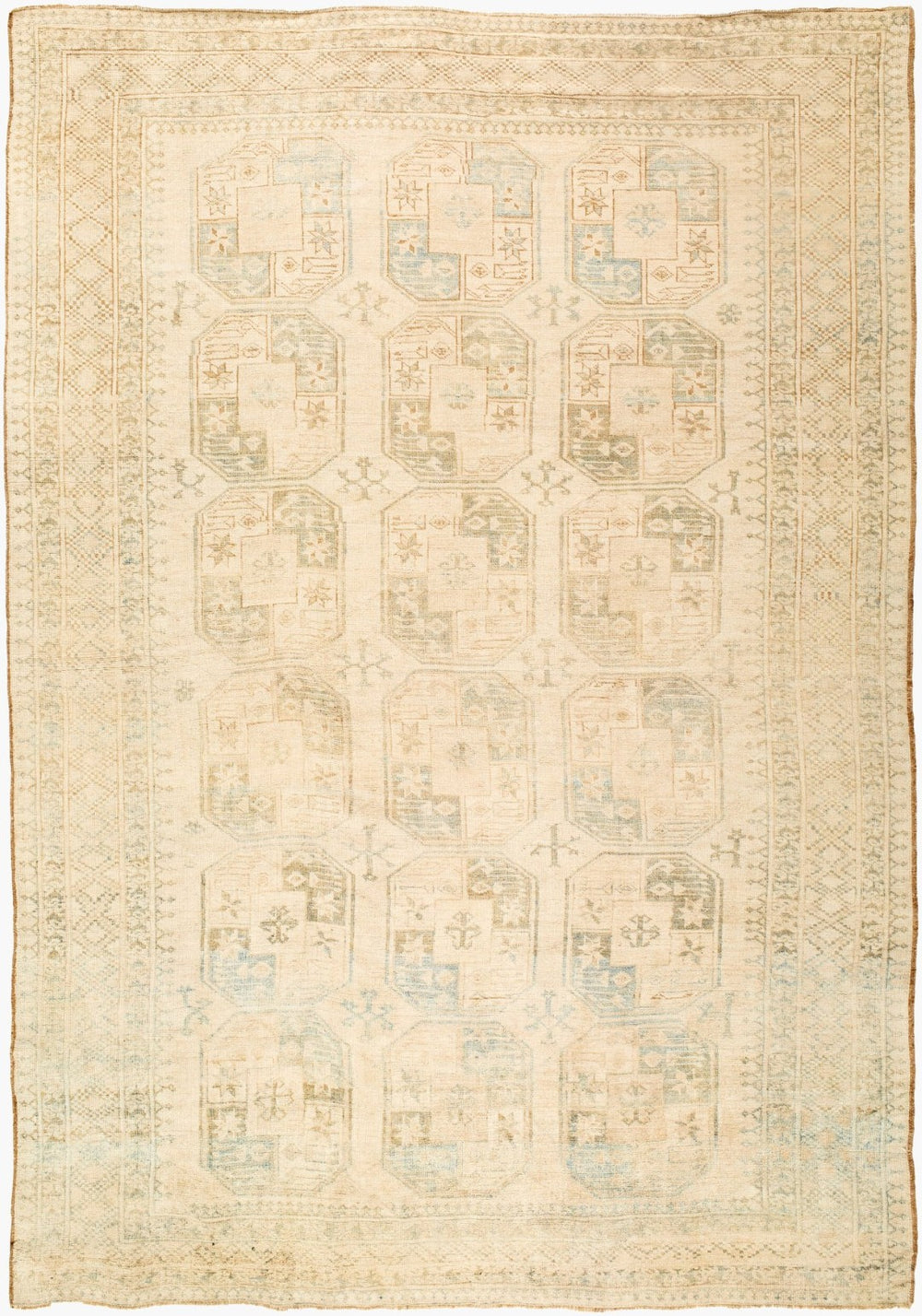 Surya Antique Handcrafted Wool Area Rug with Fringe Low Pile One of a Kind Living Room AOOAK1901-74105