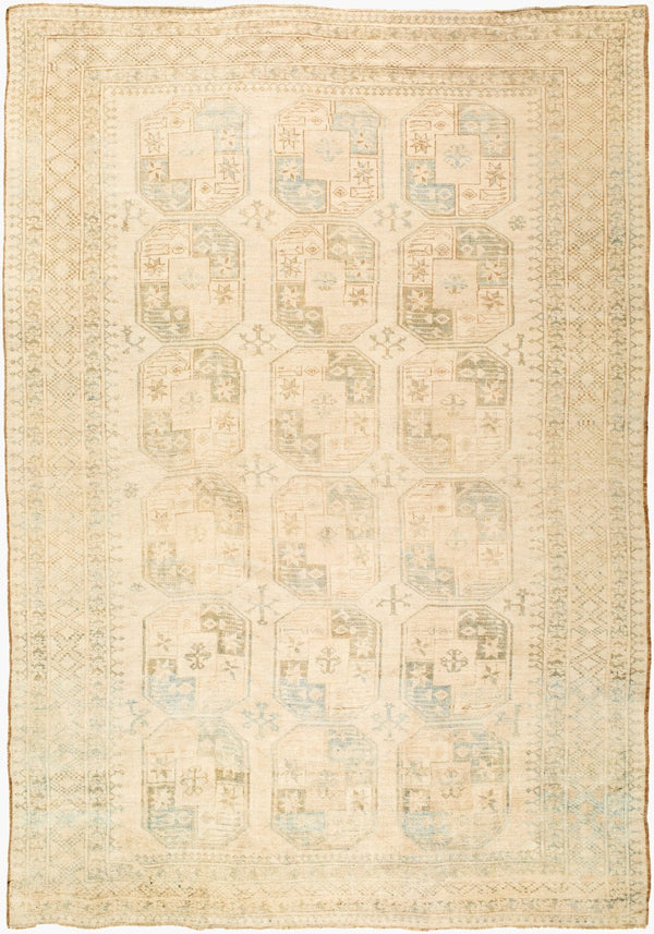 Surya Antique Handcrafted Wool Area Rug with Fringe Low Pile One of a Kind Living Room AOOAK1901-74105