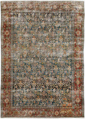 Surya Antique Turkish Wool Rug Handwoven Low Pile Knotted Fringe Living Room Accent AOOAK1928-4361