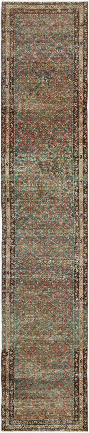 Surya Antique Handwoven Turkish Wool Runner Rug Anatolian Craftsmanship for Grand Hallways AOOAK1930-3216