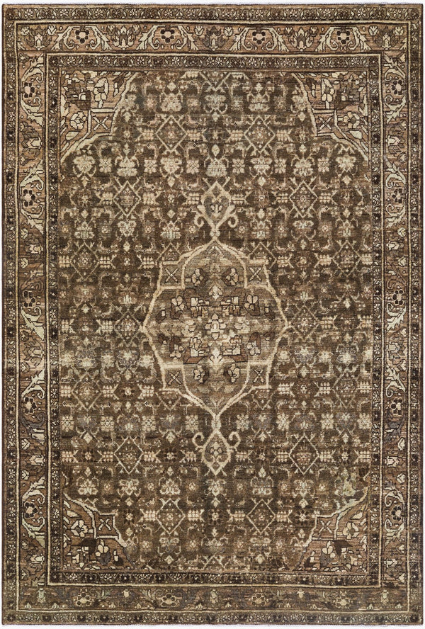 Surya Antique 7'5" X 10'10" Handcrafted Turkish Wool Rug - Unique, Durable, Perfect For Traditional Homes! 'Earthy Brown Wool,Cotton Aooak1938-4367