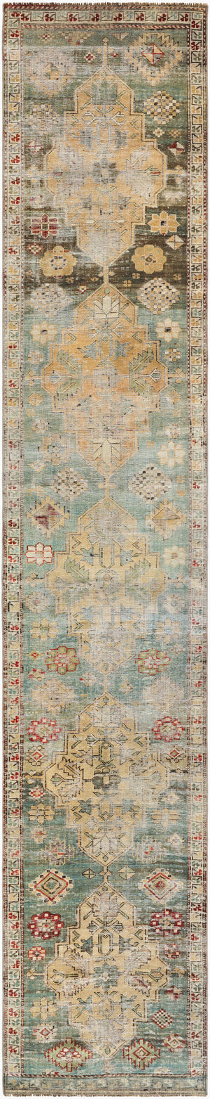 Surya Antique 7'5" X 10'10" Handcrafted Turkish Wool Rug - Unique, Durable, Perfect For Traditional Homes! 'Seafoam Wool,Cotton Aooak1939-2310