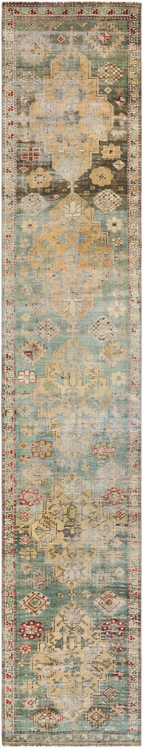 Surya Antique 7'5" X 10'10" Handcrafted Turkish Wool Rug - Unique, Durable, Perfect For Traditional Homes! 'Seafoam Wool,Cotton Aooak1939-2310