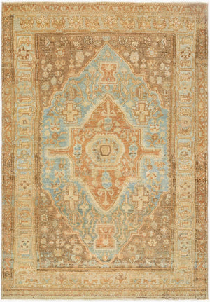 Surya Antique Hand-knotted Turkish Wool Rug Anatolian Fringe Accent for Reading Nooks AOOAK1953-4357