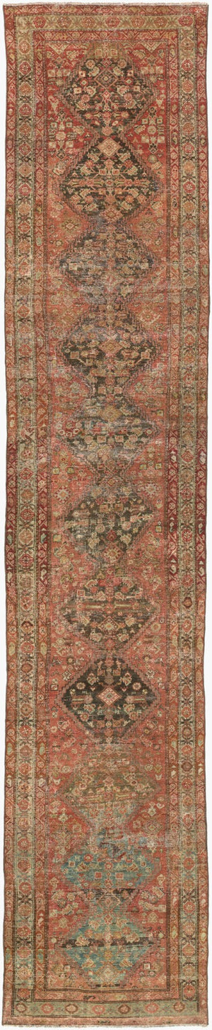 Surya Antique Handwoven Turkish Wool Runner Rug One of a Kind Hallway or Entryway Accent AOOAK1963-32163