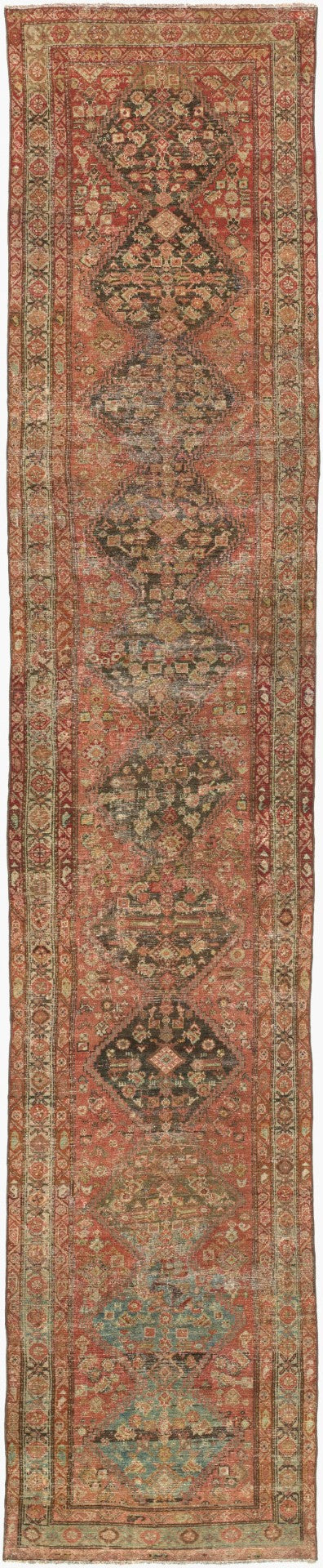 Surya Antique Handwoven Turkish Wool Runner Rug One of a Kind Hallway or Entryway Accent AOOAK1963-32163