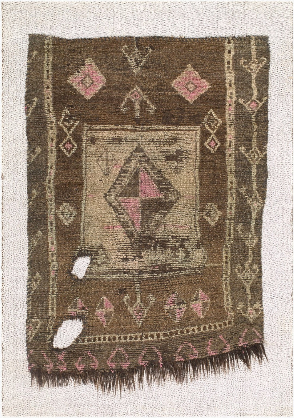 Surya Antique Turkish Handwoven Cotton Wool Accent Rug with Fringe for Entryway or Bedroom AOOAK1975-35411