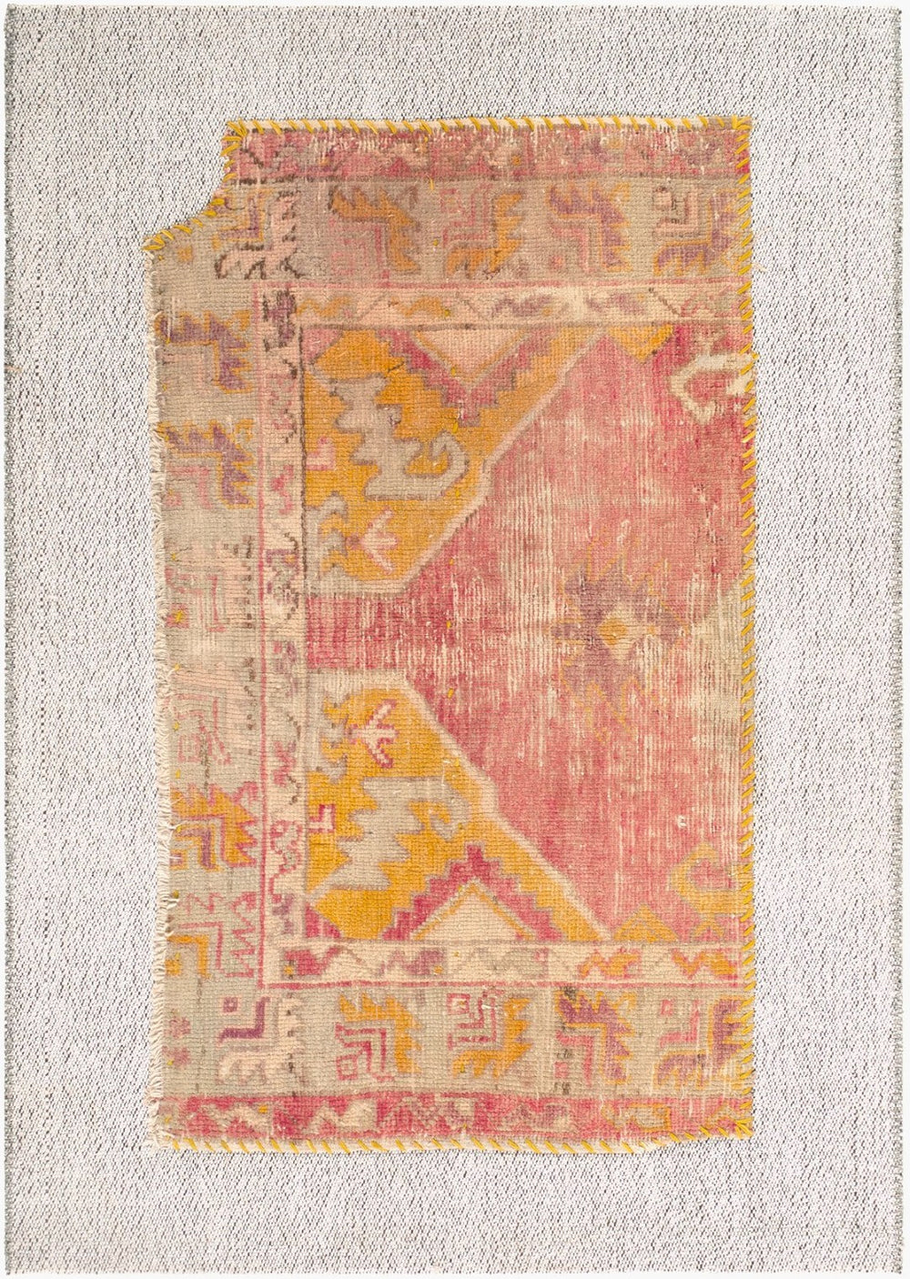 Surya Antique Handwoven Turkish Wool Cotton Rug with Fringe Anatolian Accent for Any Room AOOAK1984-294