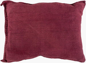 Surya Antique Handwoven Hemp Lumbar Pillow Organic Textured Bohemian Sofa Accent AOOAK2018-2435