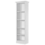 Parker House Shoreham - Effortless White 24 In. Bookcase Effortless White Acacia Solids / Birch Veneers SHO#424-EFW