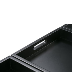 English Elm Avalon Storage Ottoman - Slate Grey Multi-Functional Bench With Hidden Storage & Serving Trays B136P158114