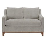 Homelegance By Top-Line Kramer Fabric Loveseat with Down Feather Cushions Grey Polyester