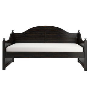 Homelegance By Top-Line Esteban Traditional Paneled Wood Daybed Black Rubberwood