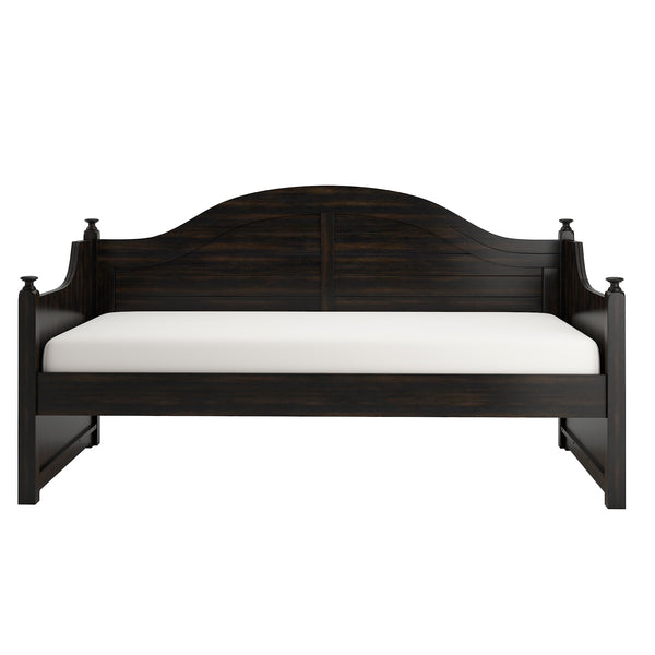 Homelegance By Top-Line Esteban Traditional Paneled Wood Daybed Black Rubberwood