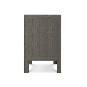 Bernhardt Bernhardt Prado Nightstand Porcini Finish With Bright Graphite Accents, Soft-Close Drawers & Usb Charger 324228B