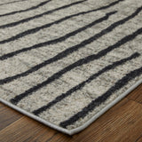Feizy Rugs Kano Polypropylene/Polyester Machine Made Industrial Rug Gray/Black/Taupe 10'-2" x 13'-9"