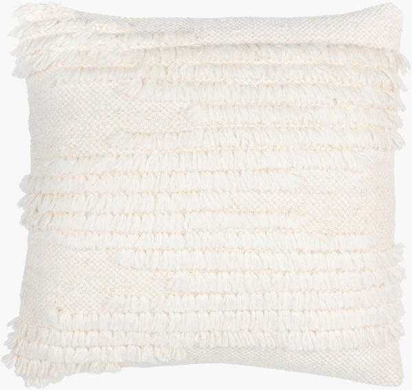 Livabliss Apache Handcrafted Cotton Wool Blend Bohemian Square Pillow for Sofa or Bed APA001-1818