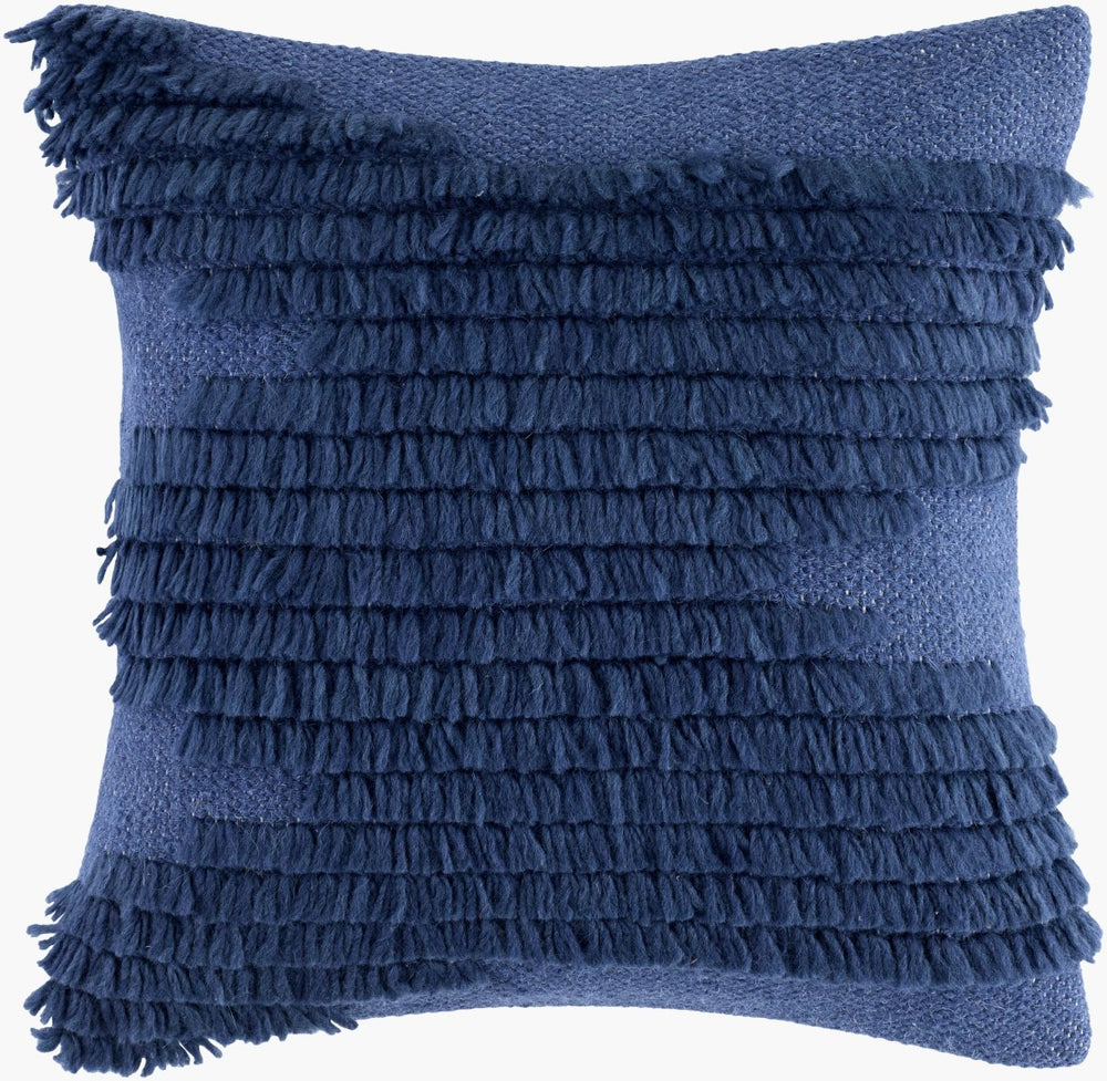 Livabliss Apache Handcrafted Cotton Accent Pillow Soft Textured Square Throw for Sofa or Bed APA002-1818