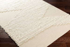 Livabliss Apache Hand Woven Wool Accent Rug Bohemian Global Pattern for Entryways and Bedside Cream 9' x 12' APA2301-912