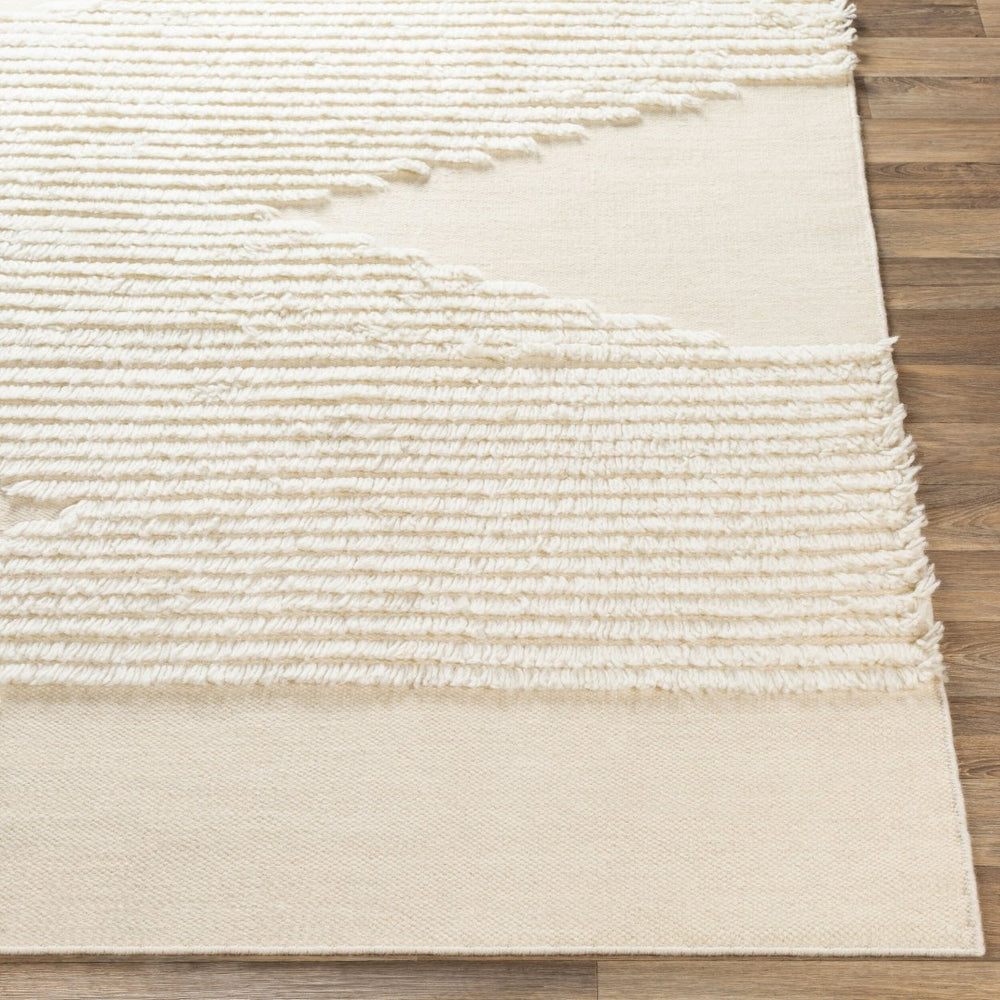 Livabliss Apache Hand Woven Wool Accent Rug Bohemian Global Pattern for Entryways and Bedside Cream 8' x 10' APA2301-810
