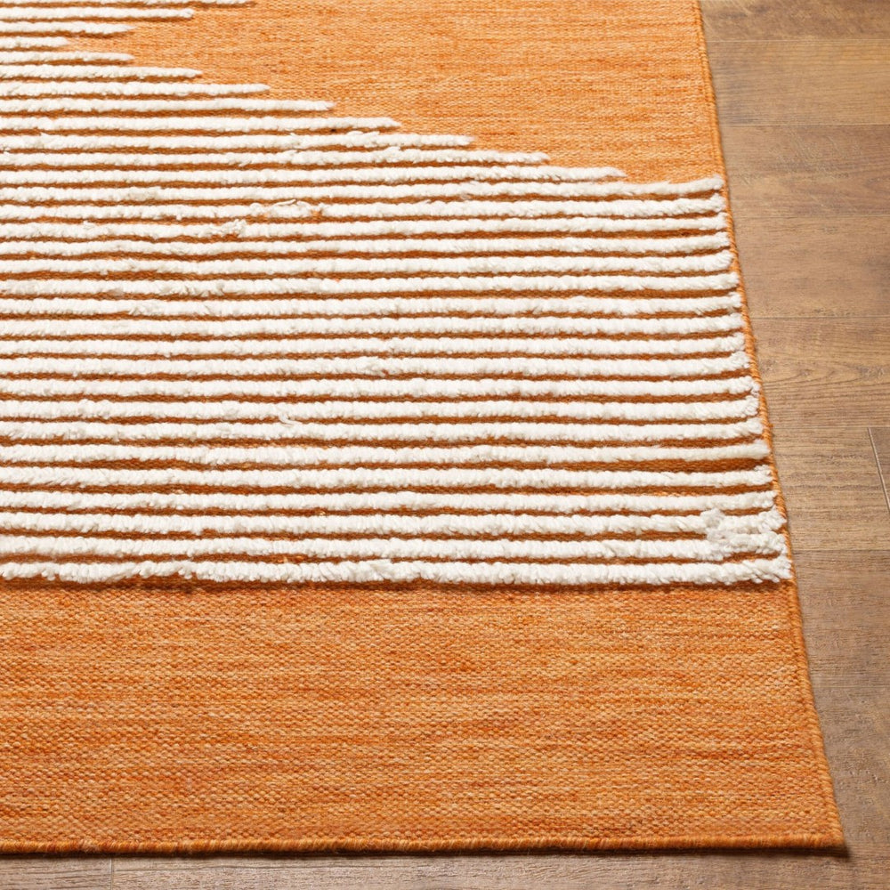 Livabliss Apache Handwoven Wool Accent Rug Bohemian Global Pattern Plush Entryway Floor Piece Cider, Cinnamon 6' x 9' APA2309-69