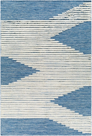 Livabliss Apache Handwoven Wool Area Rug Bohemian Global Pattern for Entryway or Bedroom Floor Cream, Bright B 5' x 7'6" APA2310-576