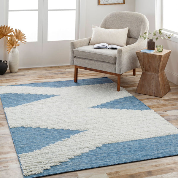 Livabliss Apache Handwoven Wool Area Rug Bohemian Global Pattern for Entryway or Bedroom Floor Cream, Bright B 2' x 3' APA2310-23