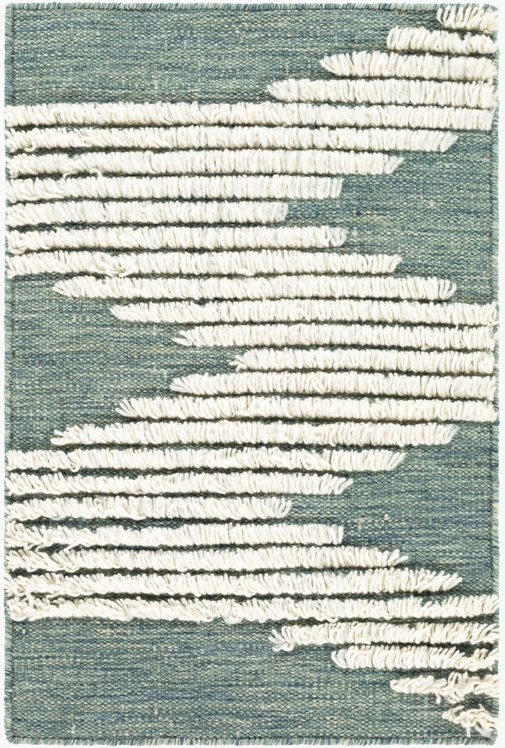 Livabliss Apache Handwoven Wool Accent Rug Bohemian Global Pattern for Entryway or Bedside Sage, Dark Gree 9' x 12' APA2313-912