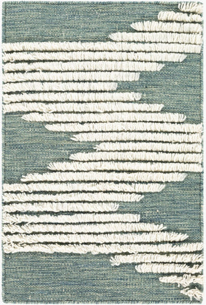 Livabliss Apache Handwoven Wool Accent Rug Bohemian Global Pattern for Entryway or Bedside Sage, Dark Gree 9' x 12' APA2313-912