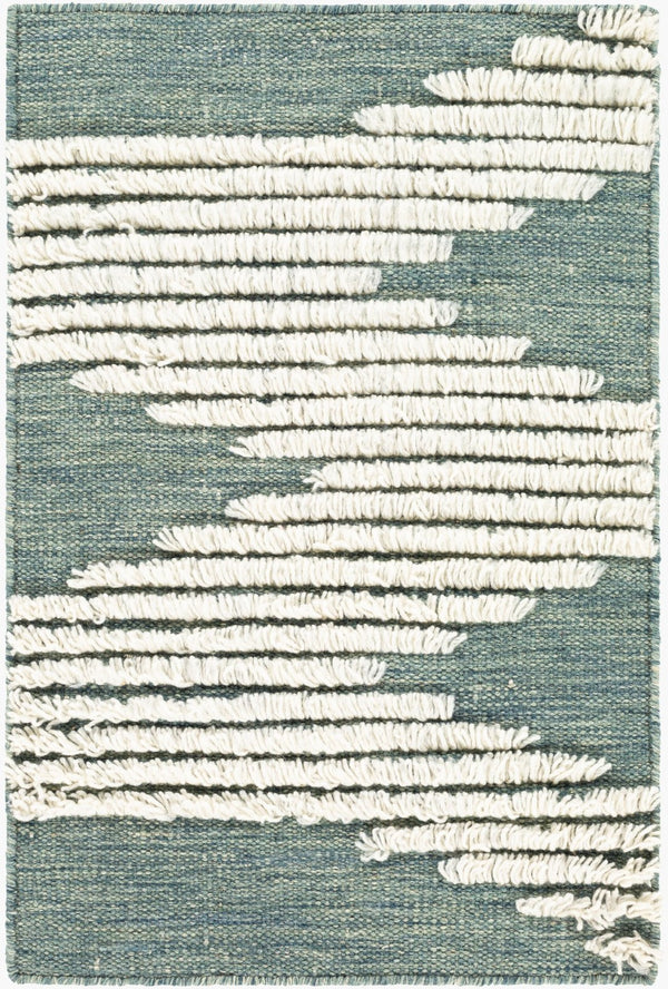 Livabliss Apache Handwoven Wool Accent Rug Bohemian Global Pattern for Entryway or Bedside Sage, Dark Gree 9' x 12' APA2313-912