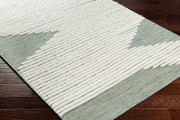 Livabliss Apache Handwoven Wool Accent Rug Bohemian Global Pattern for Entryway or Bedside Sage, Dark Gree 8' x 10' APA2313-810