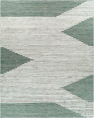 Livabliss Apache Handwoven Wool Accent Rug Bohemian Global Pattern for Entryway or Bedside Sage, Dark Gree 8' x 10' APA2313-810
