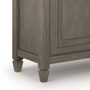 English Elm Connaught Solid Wood Entryway Storage Cabinet – Farmhouse Grey, Timeless Charm & Ample Storage Solution B136P158539