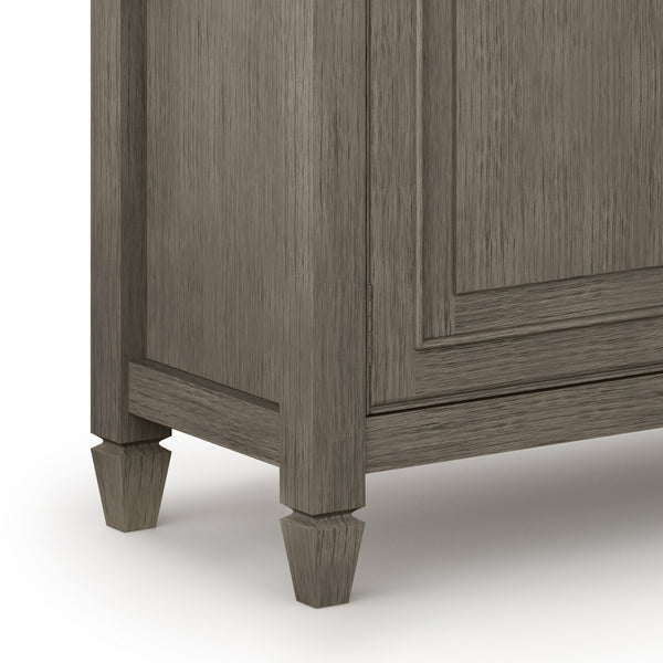 English Elm Connaught Solid Wood Entryway Storage Cabinet – Farmhouse Grey, Timeless Charm & Ample Storage Solution B136P158539