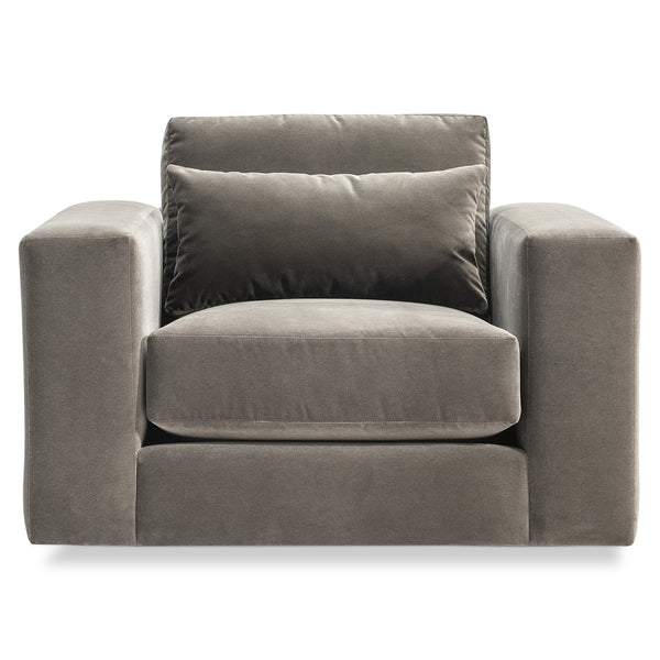 Bernhardt Bernhardt Felix Oversized Swivel Accent Chair Deep Plush Seating Modern Living Room B5672SB