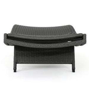 English Elm Christopher Knight Home® - Salem Pe Wicker Chaise Lounge - Stylish Grey Outdoor Seating With Weather-Resistant Comfort 52005.00GRY