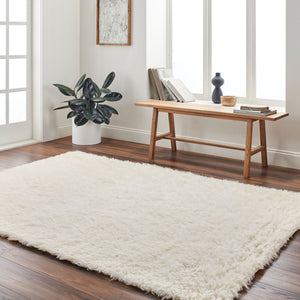 Surya Alpaca 2' X 3' Hand-woven Area Rug In Luxurious New Zealand Wool For Stylish Modern Homes Cream Nz Wool Apc2300-23