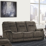 Parker House Parker Living Cooper - Shadow Brown Triple Reclining Sofa Shadow Brown 100% Polyester (S) MCOO#833-SBR