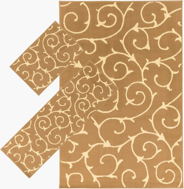 Livabliss Apex Machine Woven Polypropylene Area Rug Stain Resistant Medium Pile Living Room APE2031-3PC