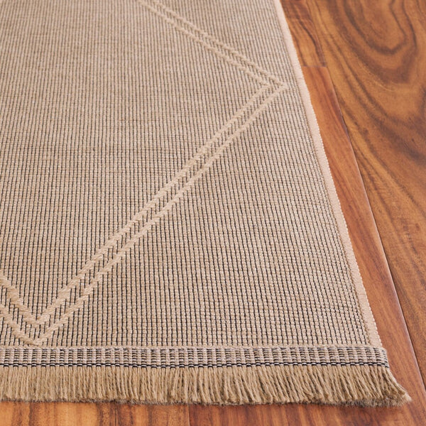 Safavieh Aspect 406 Power Loomed 50% Cotton, 47% Jute, 3% Polyester Natural Fiber Rug Natural APE406B-8