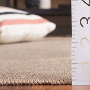 Safavieh Aspect 406 Power Loomed 50% Cotton, 47% Jute, 3% Polyester Natural Fiber Rug Natural APE406B-8