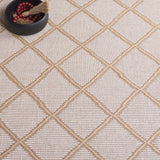 Safavieh Aspect 454 Power Loomed 50% Cotton, 47% Jute, 3% Polyester Natural Fiber Rug Ivory / Natural APE454A-8
