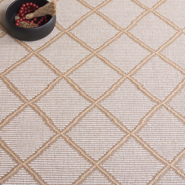 Safavieh Aspect 454 Power Loomed Natural Fiber Rug Ivory / Natural 8'-6" x 12'