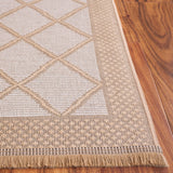 Safavieh Aspect 454 Power Loomed Natural Fiber Rug Ivory / Natural 8'-6" x 12'